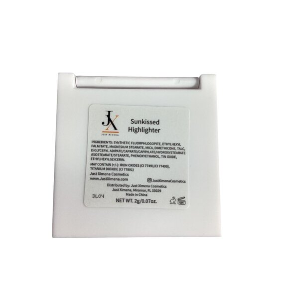 Just Ximena Sunkissed Highlighter 0.07 Oz Clean Beauty Compact Makeup Beauty New - Picture 4 of 4